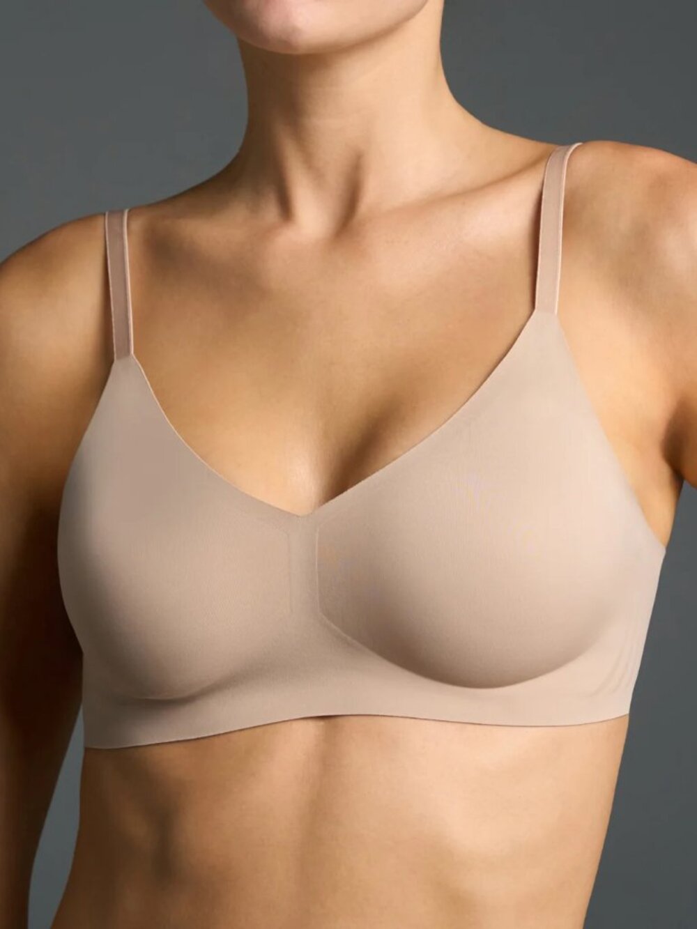 NWOT EBY The Relief Bra XL nude neutral wireless seamless $69
